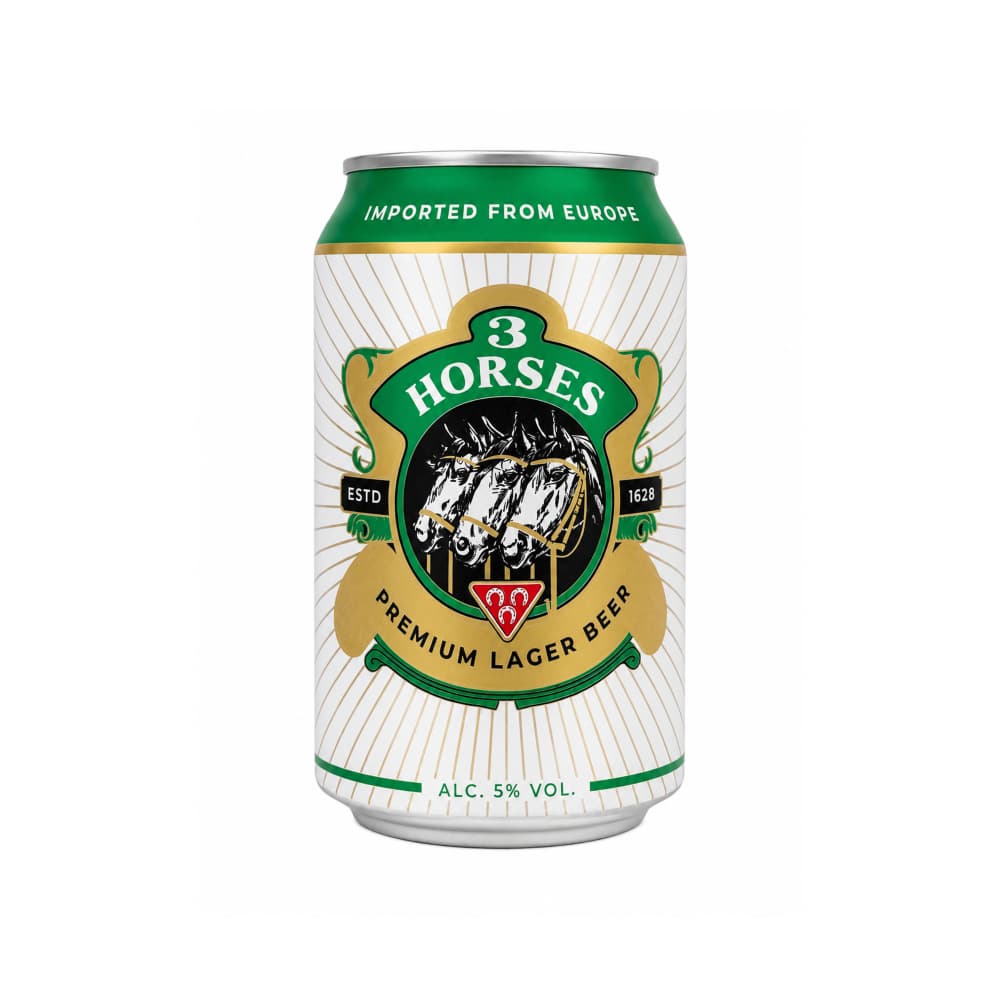 Cerveza 3 Horses (24 x 330 ml) - Miniatura 2