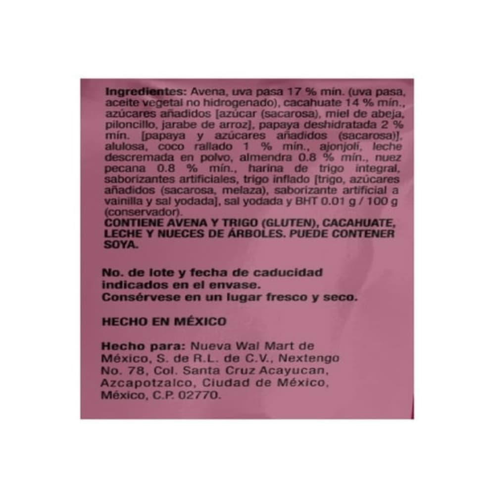 Granola con frutas y nueces Great Value (300 g / 10.58 oz) - Miniatura 2