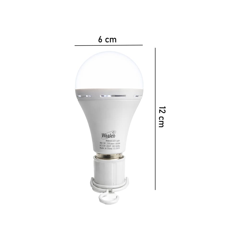 Bombillo Led recargable 9 W Wealco WL9 - Miniatura 1