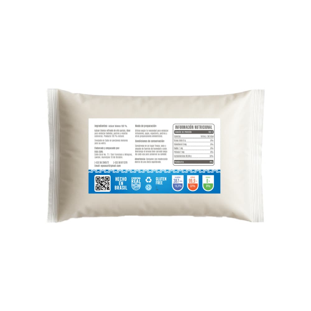Azúcar blanca refinada Cosecha Real (4 x 1 kg / 2.2 lb) - Miniatura 3