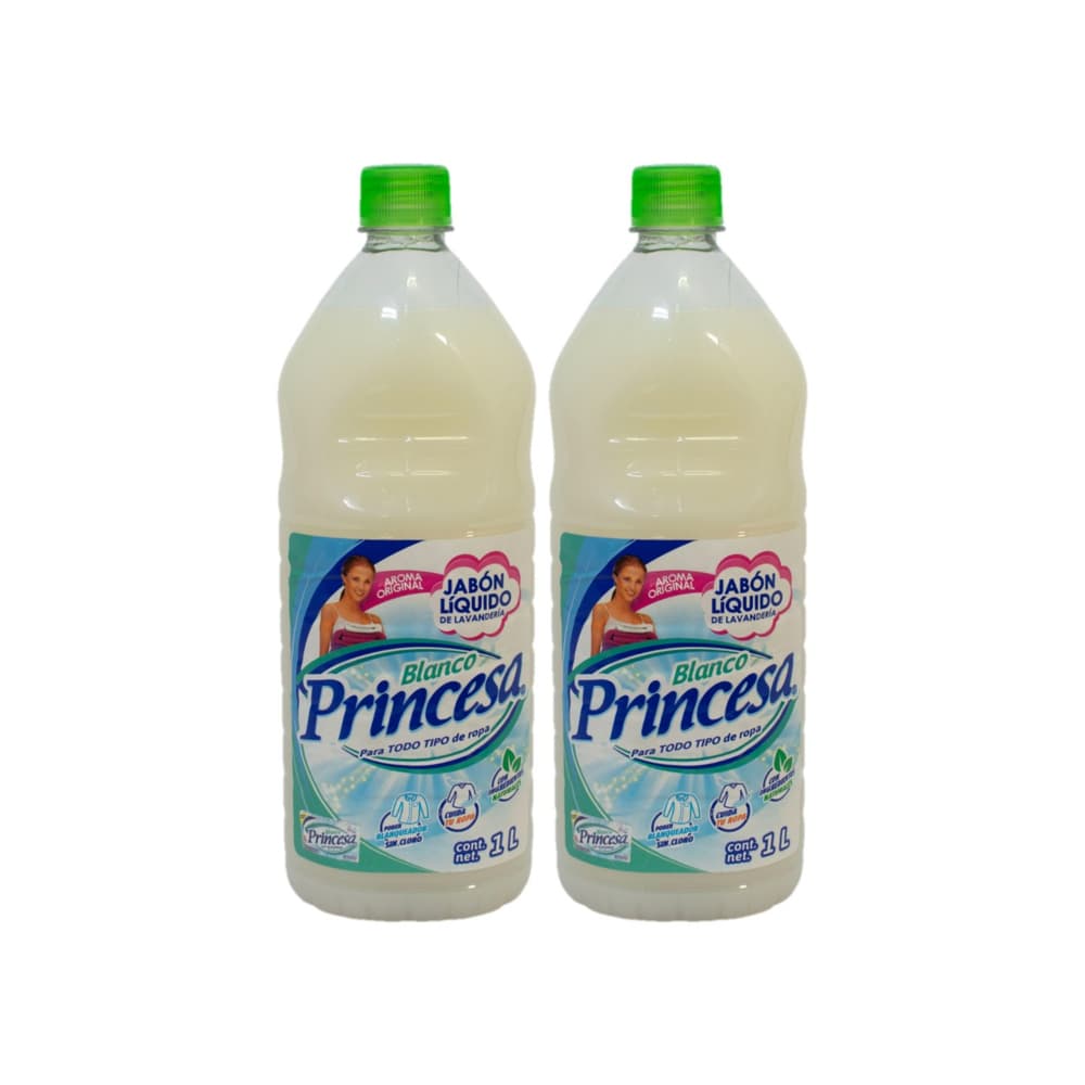 Jabón liquido blanco Princesa (2 x 1 L) - Imagen 1