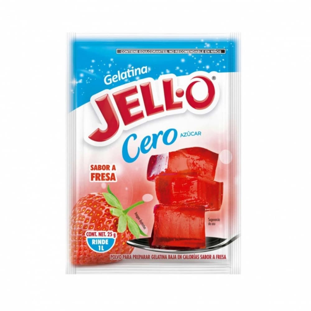 Gelatina sabor fresa cero azúcar Jell-O (25 g) - Miniatura 4