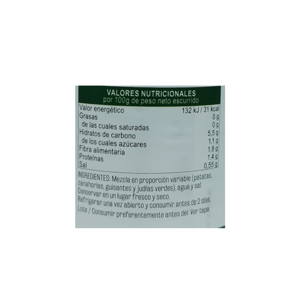 Macedonia de verduras al natural Vima Foods (390 g / 13.75 oz) - Miniatura 4