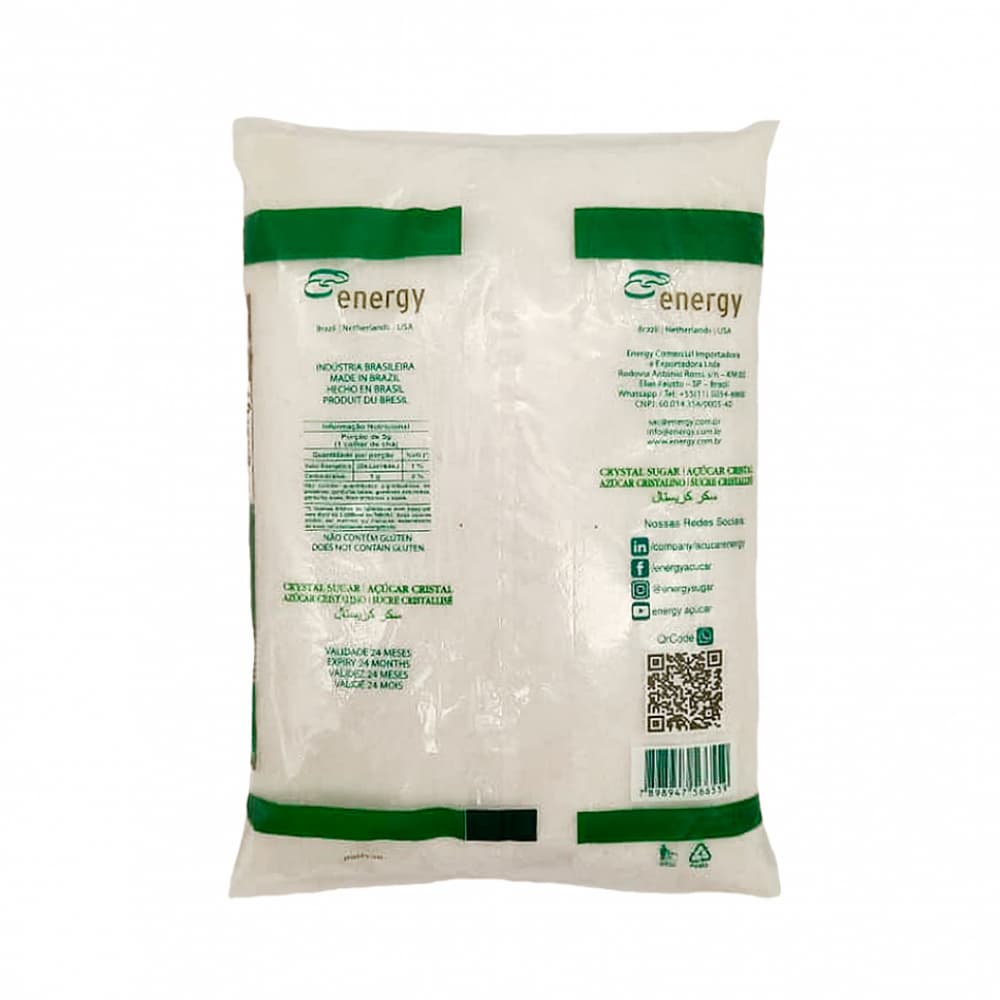 Azúcar blanca cristalino Energy (1 kg / 2.2 lb) - Miniatura 3