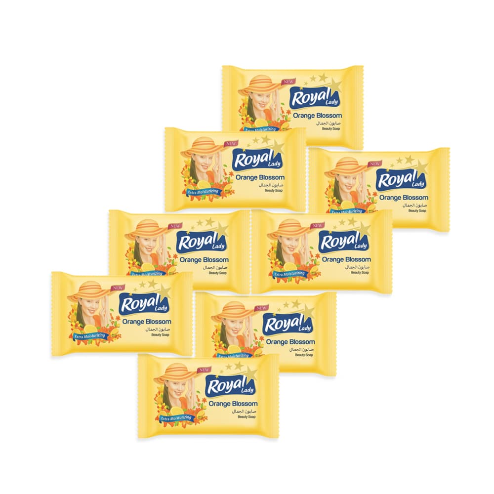 Jabón de tocador con aroma a naranja Royal Lady (8 x 80 g / 2.82 oz) - Imagen 1