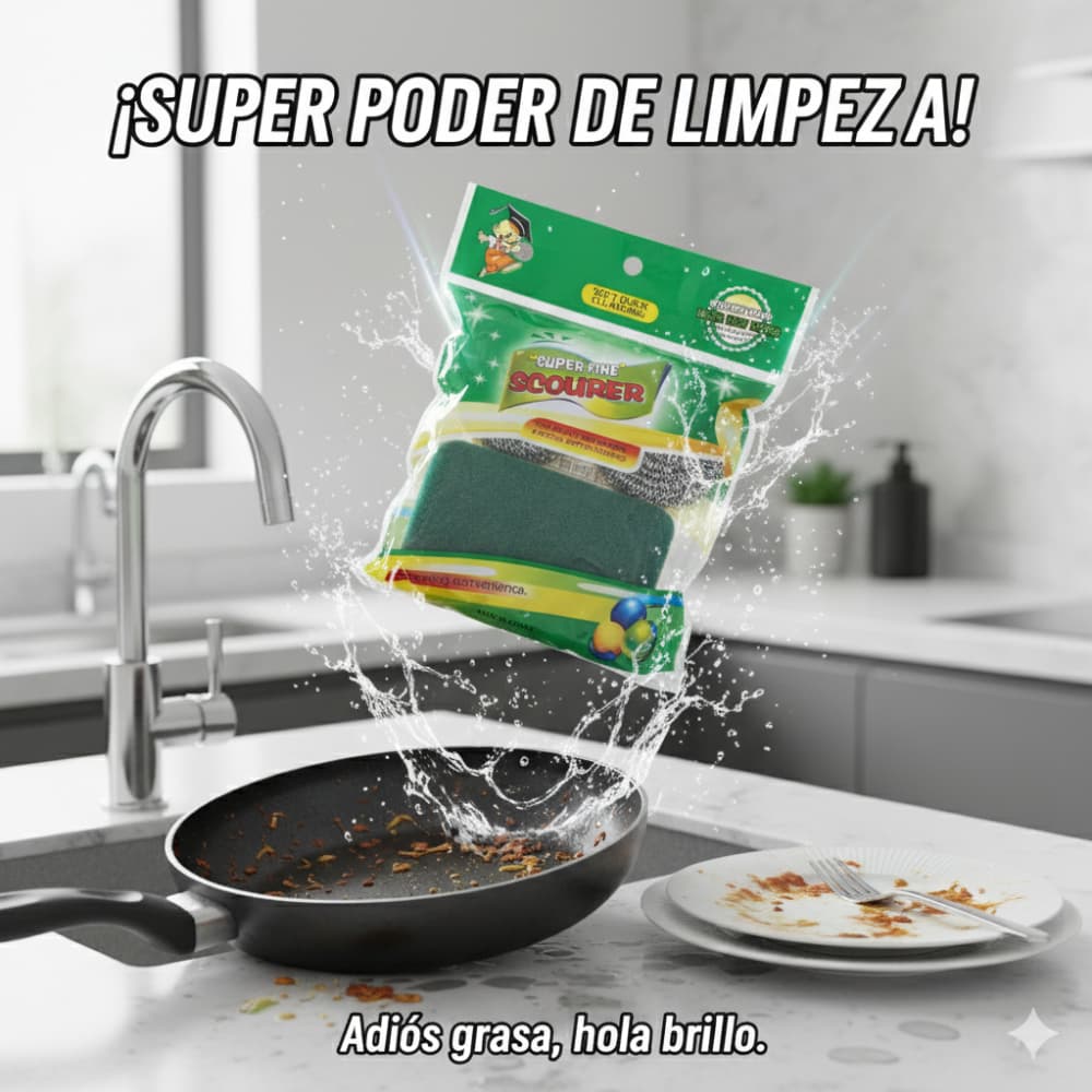 Conjunto de esponja y estropajos para fregar Magic Wholesale - Miniatura 4