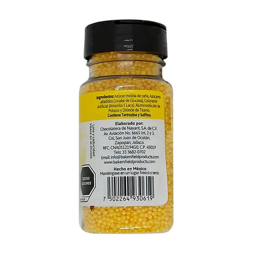 Perlas amarillas para decorar postres Bakersfield (99 g / 3.5 oz) - Miniatura 5