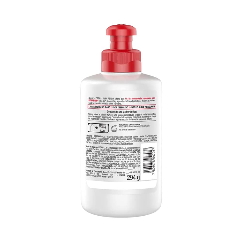 Crema para peinar reparación total 5 L'Oréal Elvive (300 ml) - Miniatura 2