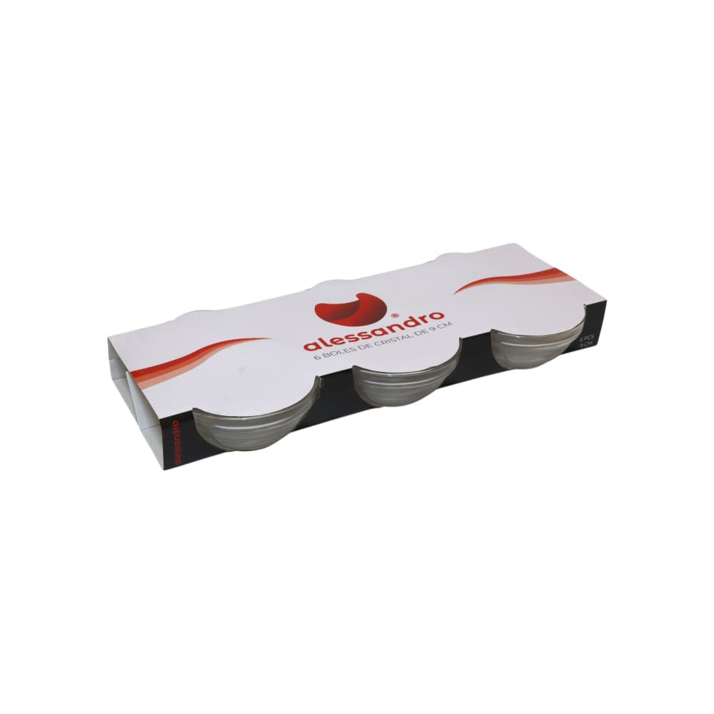 Juego de 6 piezas bowl cristal 9 cm Alessandro - Miniatura 3