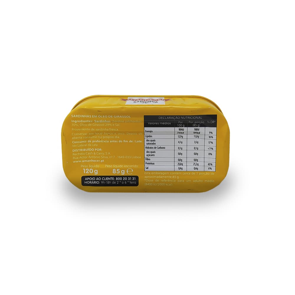 Sardina en aceite Amanhecer (120 g / 4.2 oz) - Miniatura 3