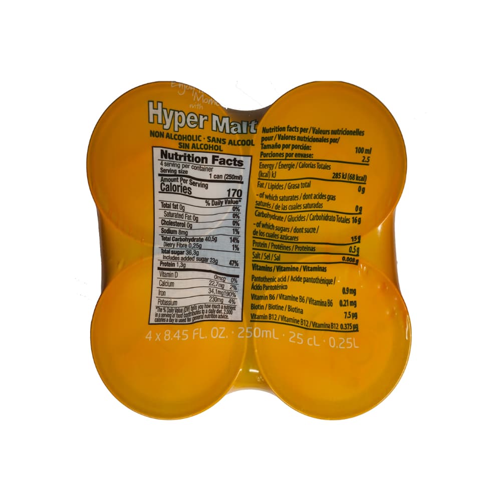 Malta Hyper Malt (4 x 250 ml) - Miniatura 4