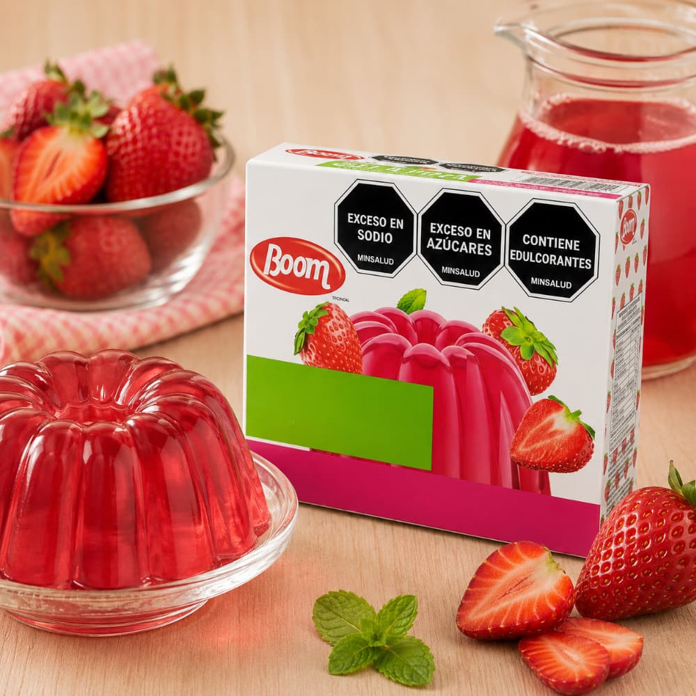 Gelatina sabor fresa Boom (40 g / 1.4 oz) - Miniatura 4