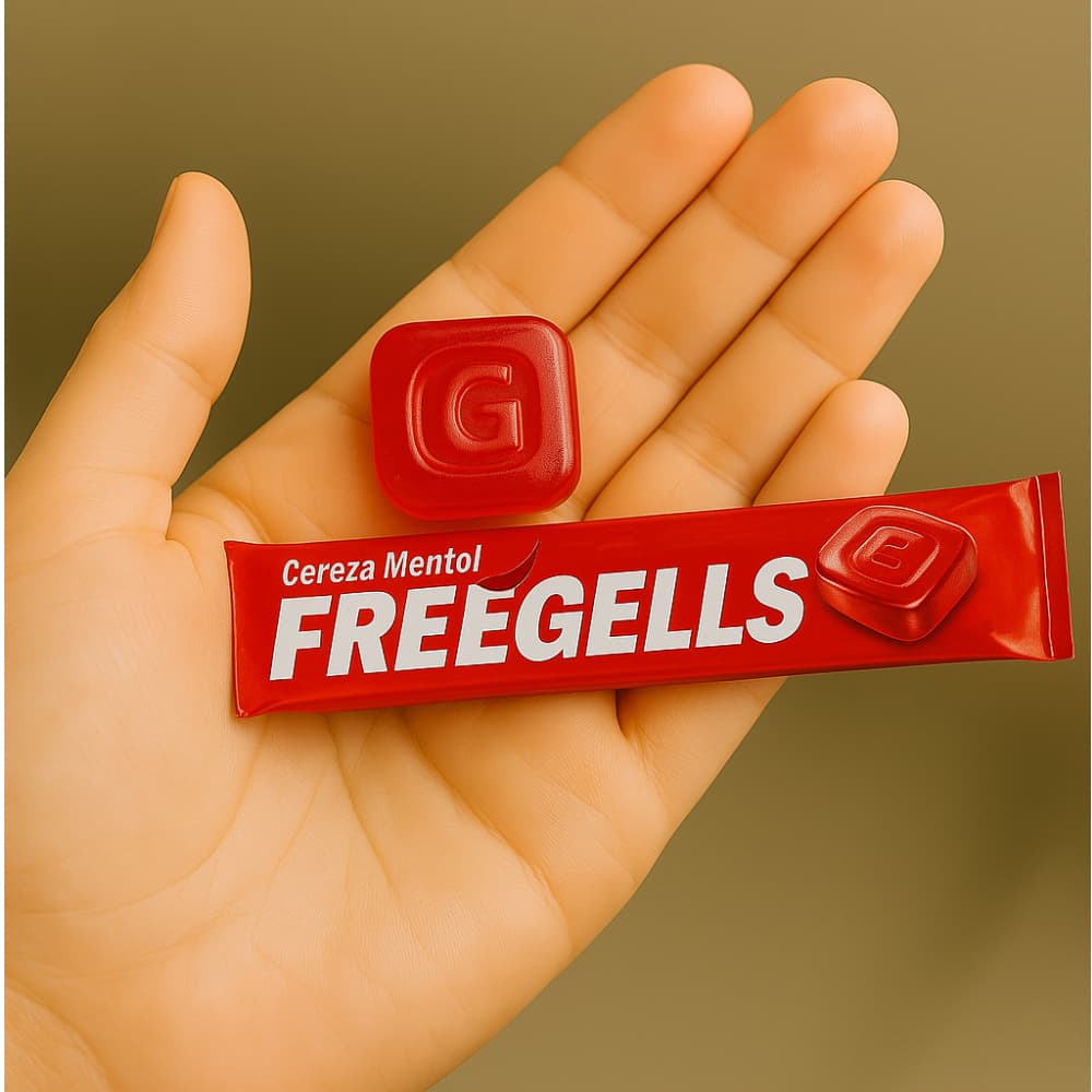 Caramelos duros sabor cereza Freegells (27.9 g) - Miniatura 3