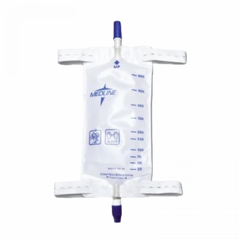 Bolsa colectora de orina con tela en la parte posterior para la pierna 600 ml / 20 oz Medline - Miniatura 3
