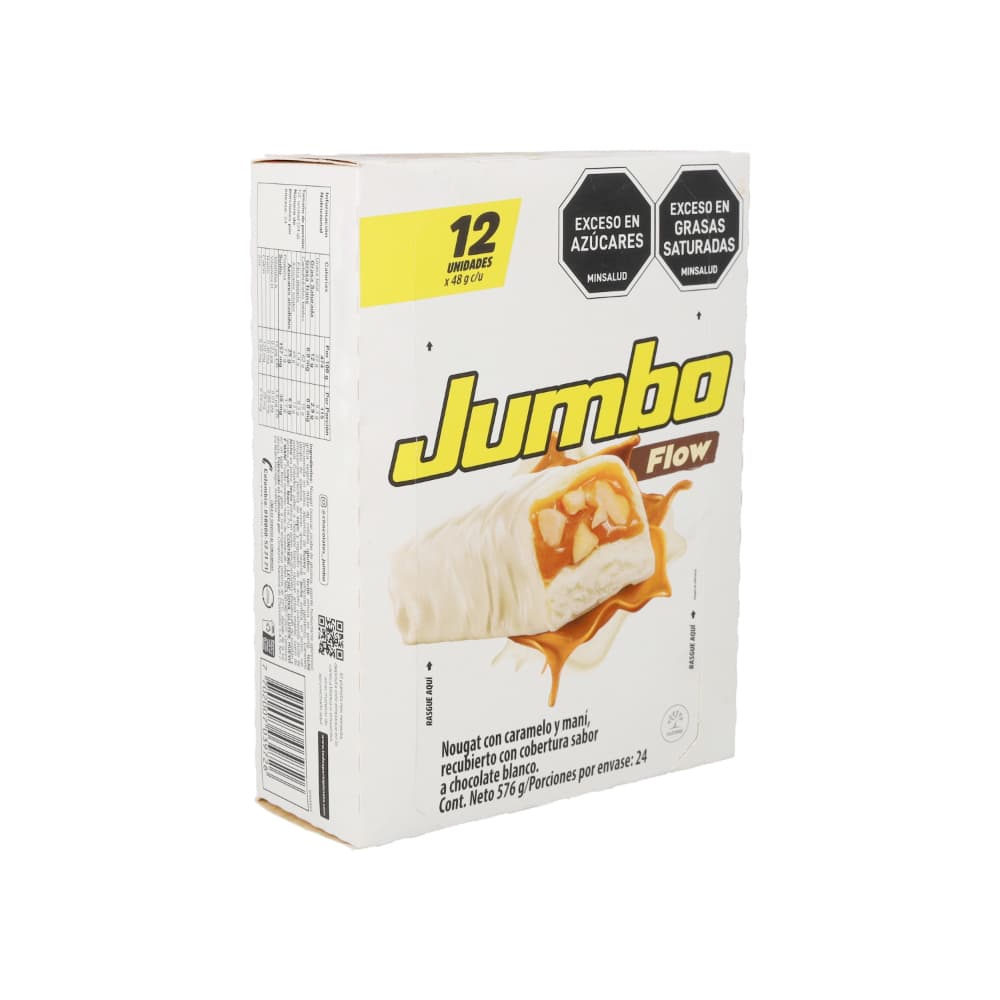 Barra de caramelo y maní con cobertura de chocolate blanco Flow Jumbo (576 g / 1.26 lb) - Miniatura 1