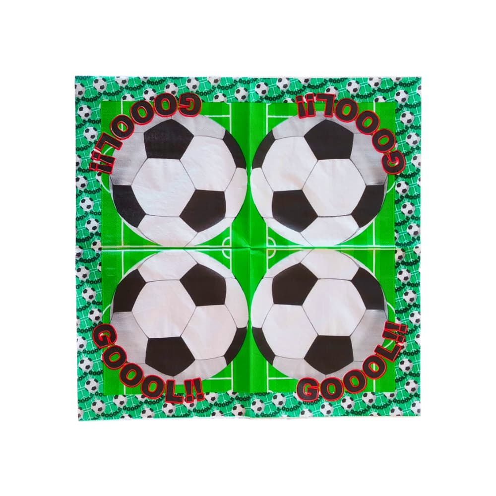 Servilleta para fiesta fútbol Tiara (20 U) - Miniatura 4