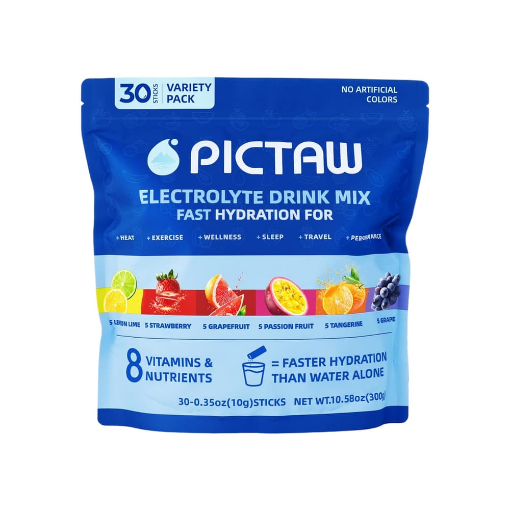 Mezcla para bebida electrolítica, sabores variados Pictaw (30 U) - Imagen 1