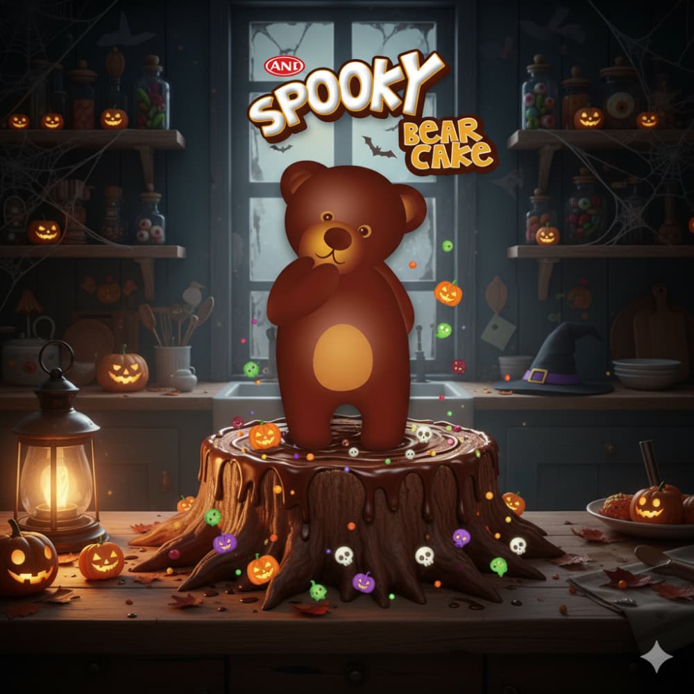 Pastel de chocolate en forma de osito Spooky Ani (24 x 40 g / 1.41 oz) - Miniatura 4