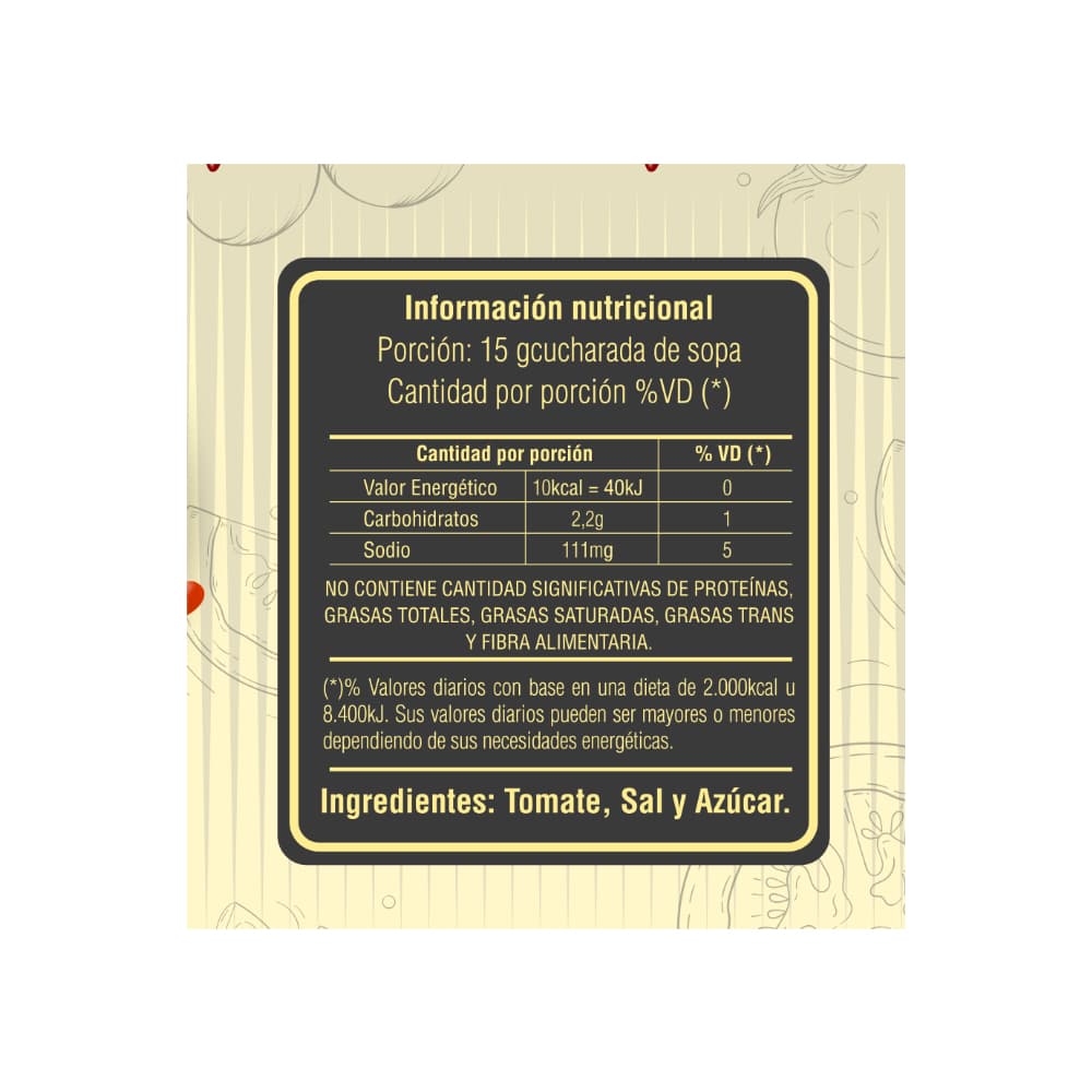 Pasta de tomate concentrada Kada (6 X 3.1 kg / 6.8 lb) - Miniatura 3