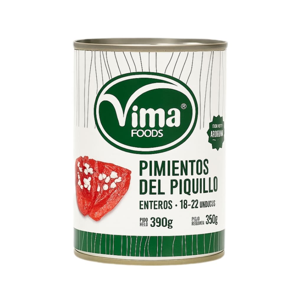 Pimientos del piquillo enteros Vima Foods (390 g / 13.75 oz) - Imagen 1