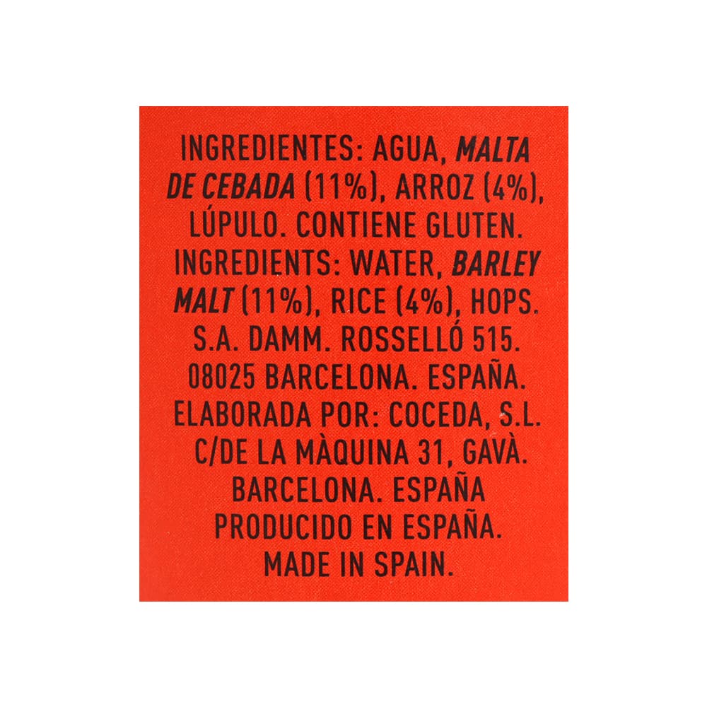 Cerveza de lata Estrella Damm (6 x 330 ml) - Miniatura 4
