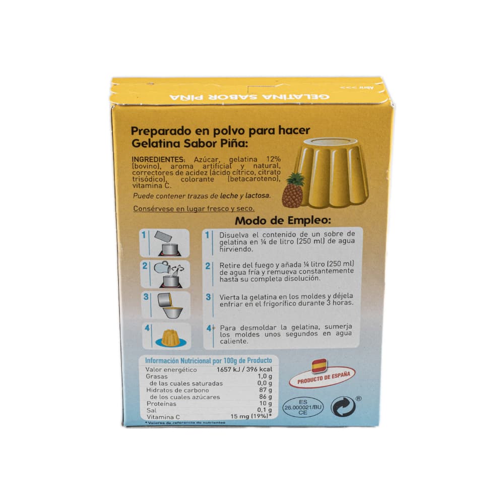 Gelatina sabor piña Aldaketa (170 g / 3 oz) - Miniatura 4