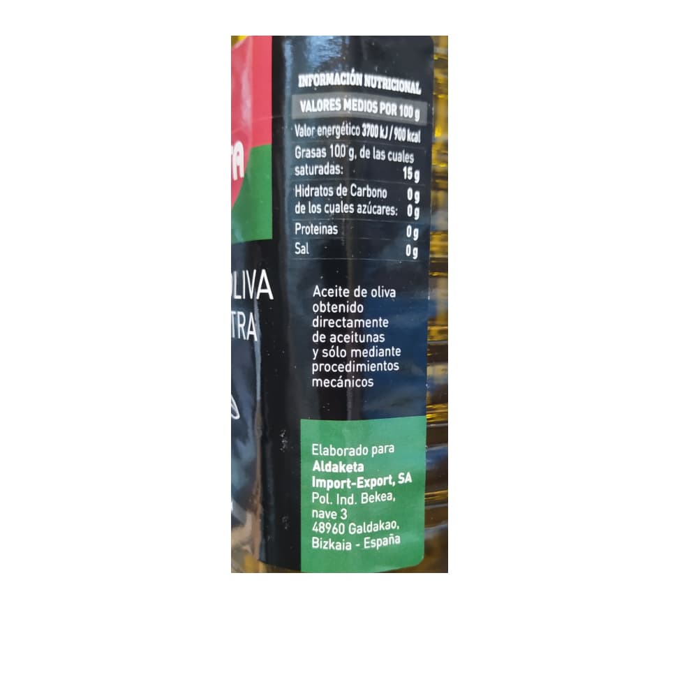 Aceite de oliva virgen extra Aldaketa (1 L) - Miniatura 4