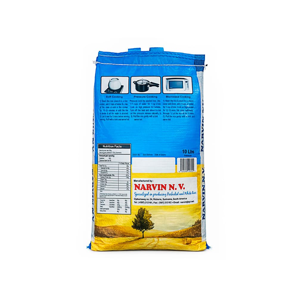 Arroz blanco grano largo Narvin Rice (4.54 kg / 10 lb) - Miniatura 2