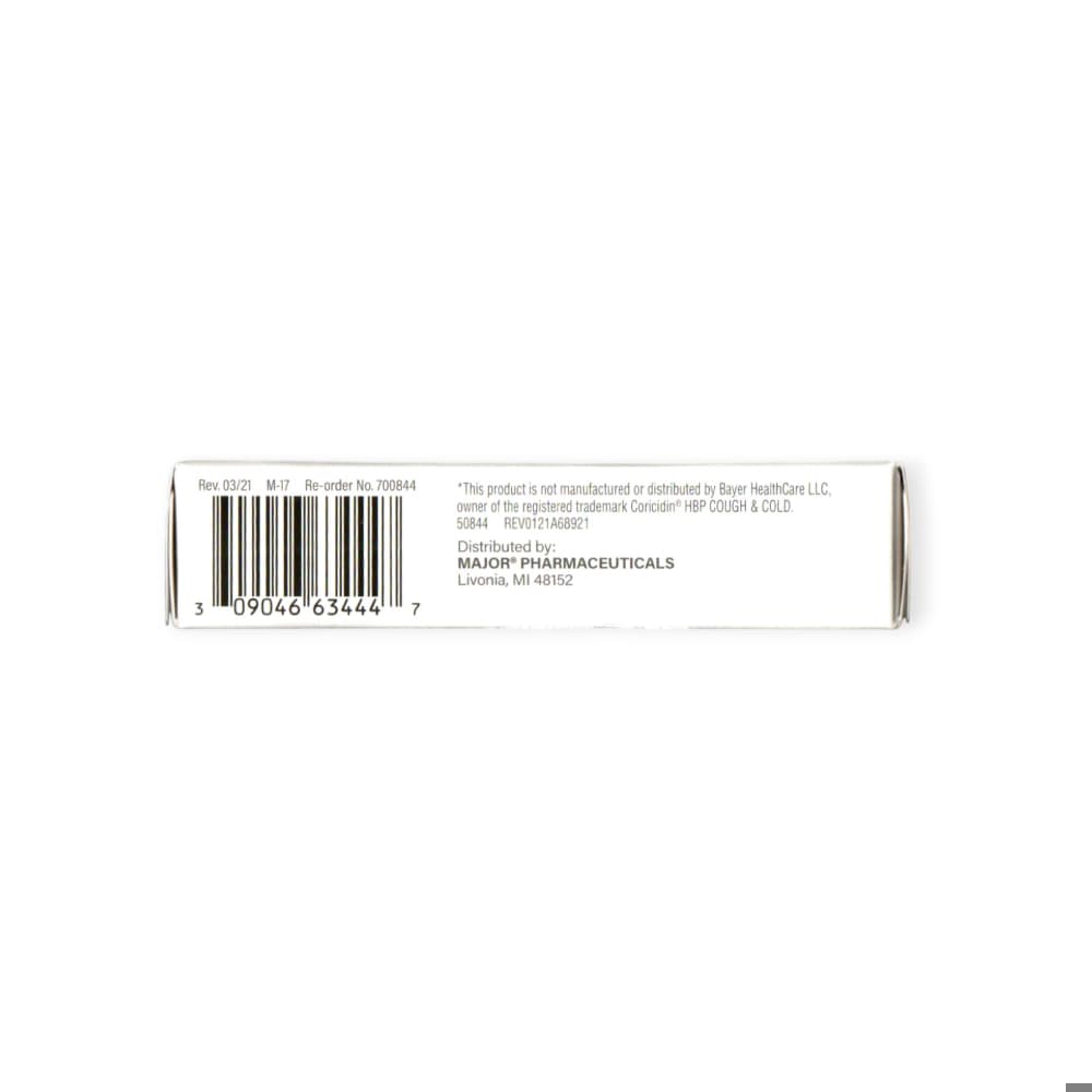 Clorfeniramina 4 mg + dextrometorfano HBr 30 mg Major (16 tabletas) - Miniatura 3