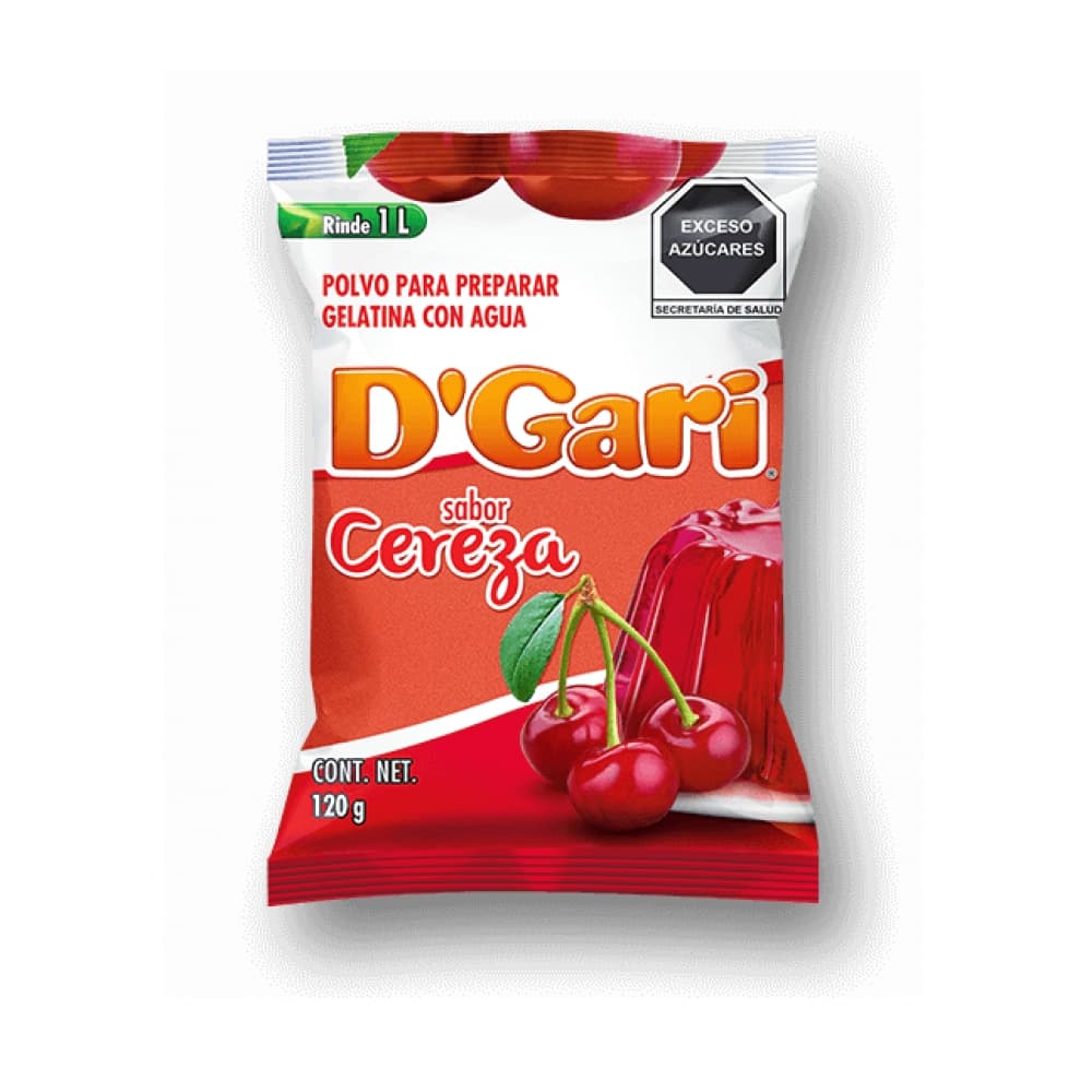 Gelatina de sabor cereza D'Gari (120 g / 4.23 oz) - Miniatura 2