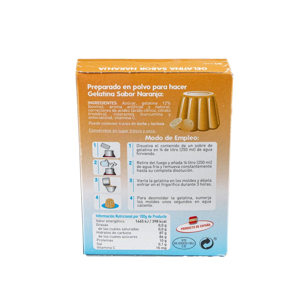 Gelatina sabor naranja (5 x 2 x 85 g / 3 oz) - Miniatura 3