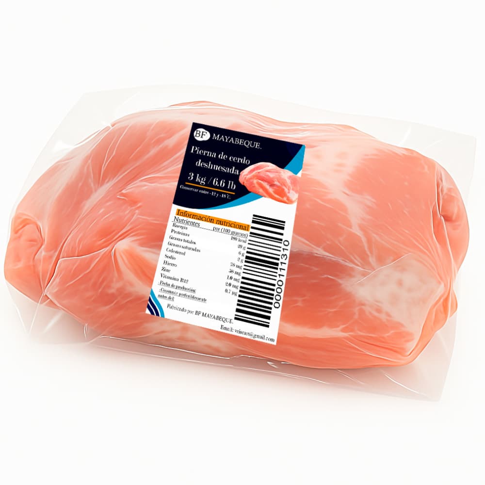 Pierna de cerdo deshuesada BF Mayabeque (3 kg / 6.6 lb) - Miniatura 4