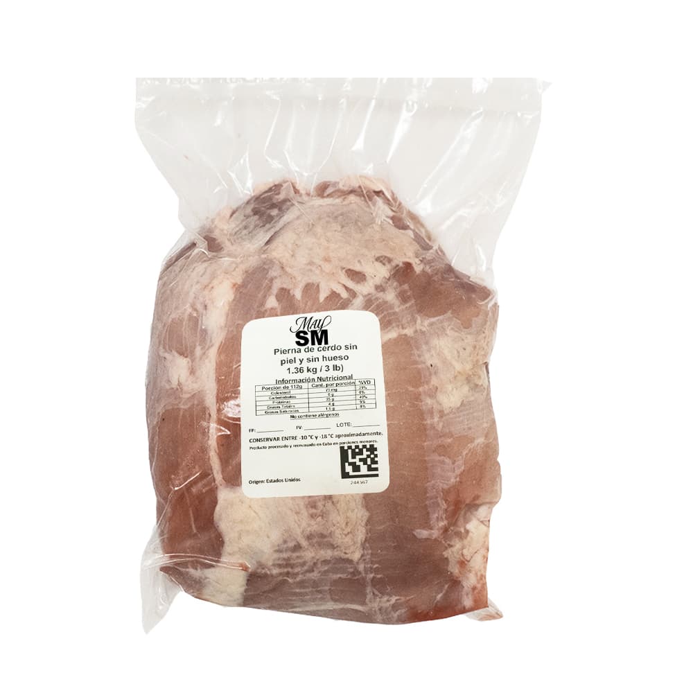 Pierna de cerdo sin piel y sin hueso May SM (1.36 kg / 3 lb) - Miniatura 2