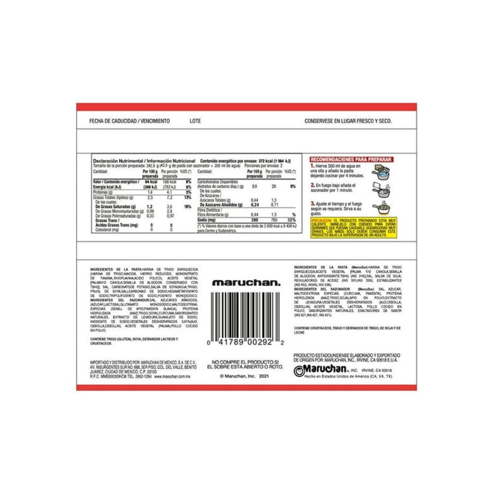 Sopa instantánea sabor a carne de res Maruchan Ramen (85 g / 3 oz) - Miniatura 4
