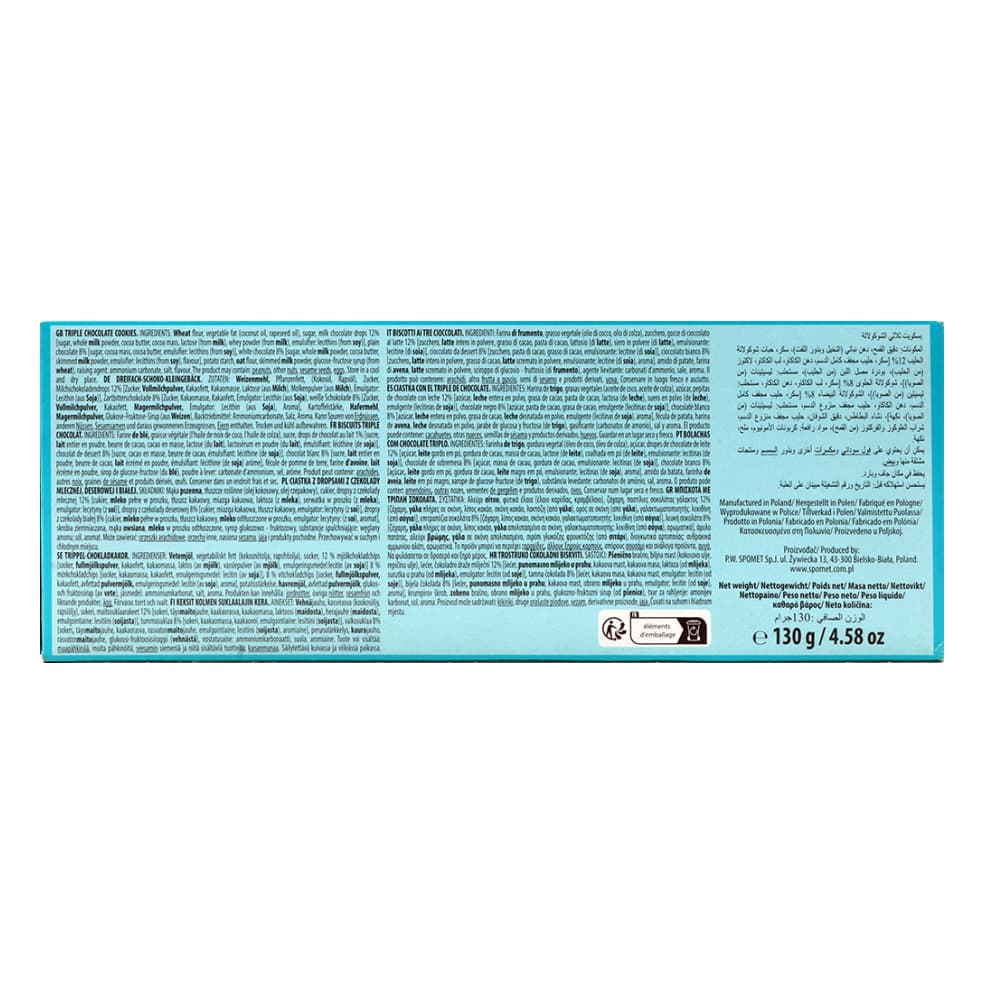 Galletas con triple chocolate Bergen (130 g / 4.58 oz) - Miniatura 2