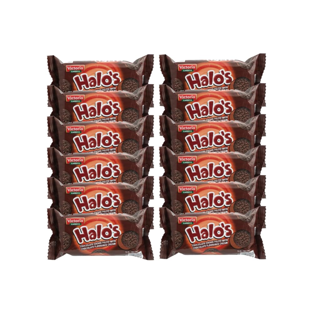 Galletas de chocolate rellenas con crema sabor chocolate Victoria Garden Halo’s( 12 X 30 g ) - Miniatura 1