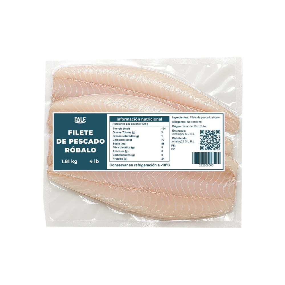 Filete de pescado róbalo Dale (1.81 kg / 4 lb) - Imagen 1