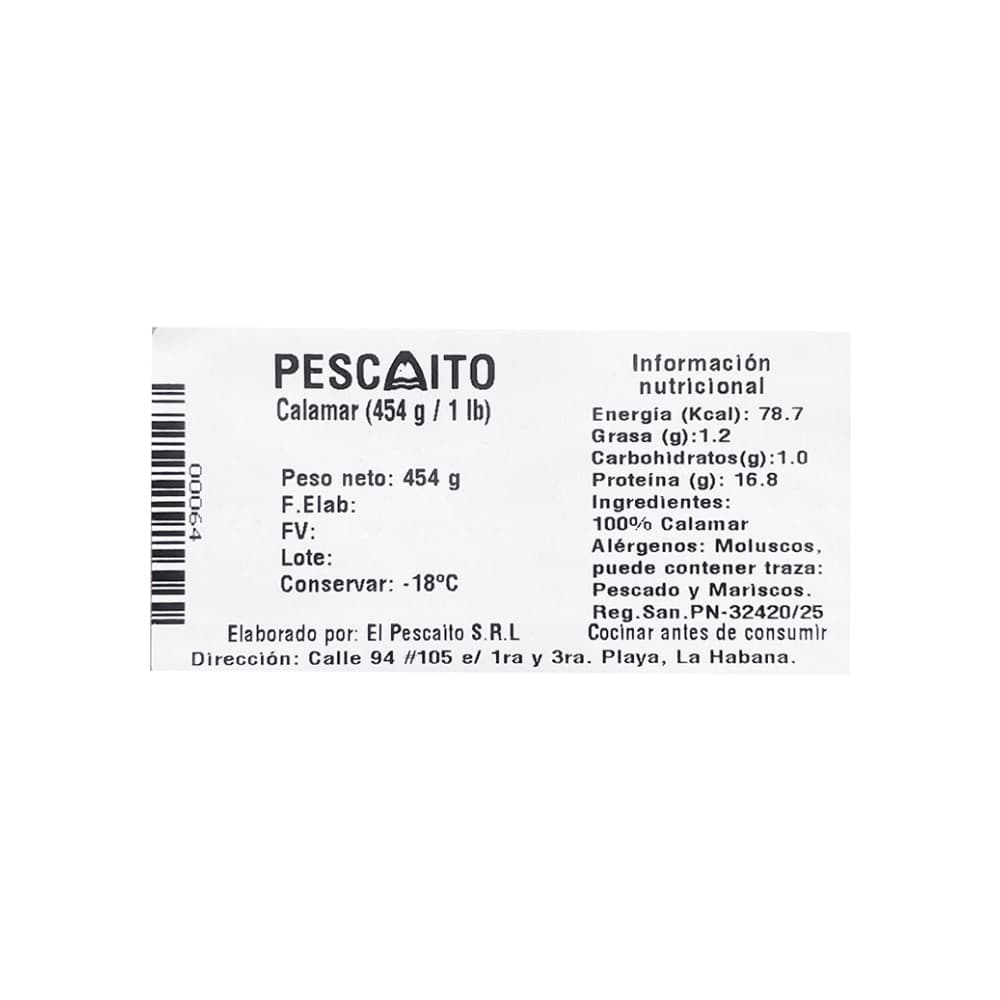 Calamar entero Pescaito (454 g / 1 lb) - Miniatura 4