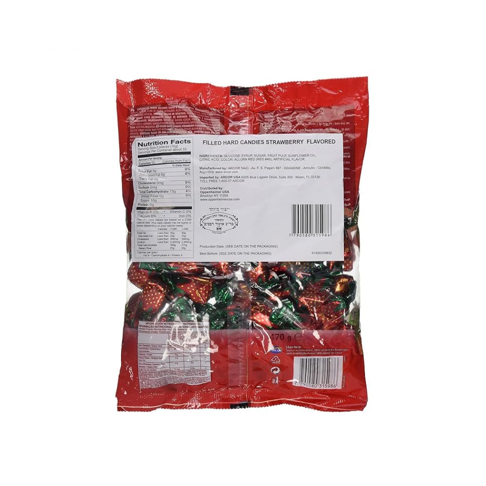 Caramelos de fresa Arcor (400 g / 14.11 oz) - Miniatura 3
