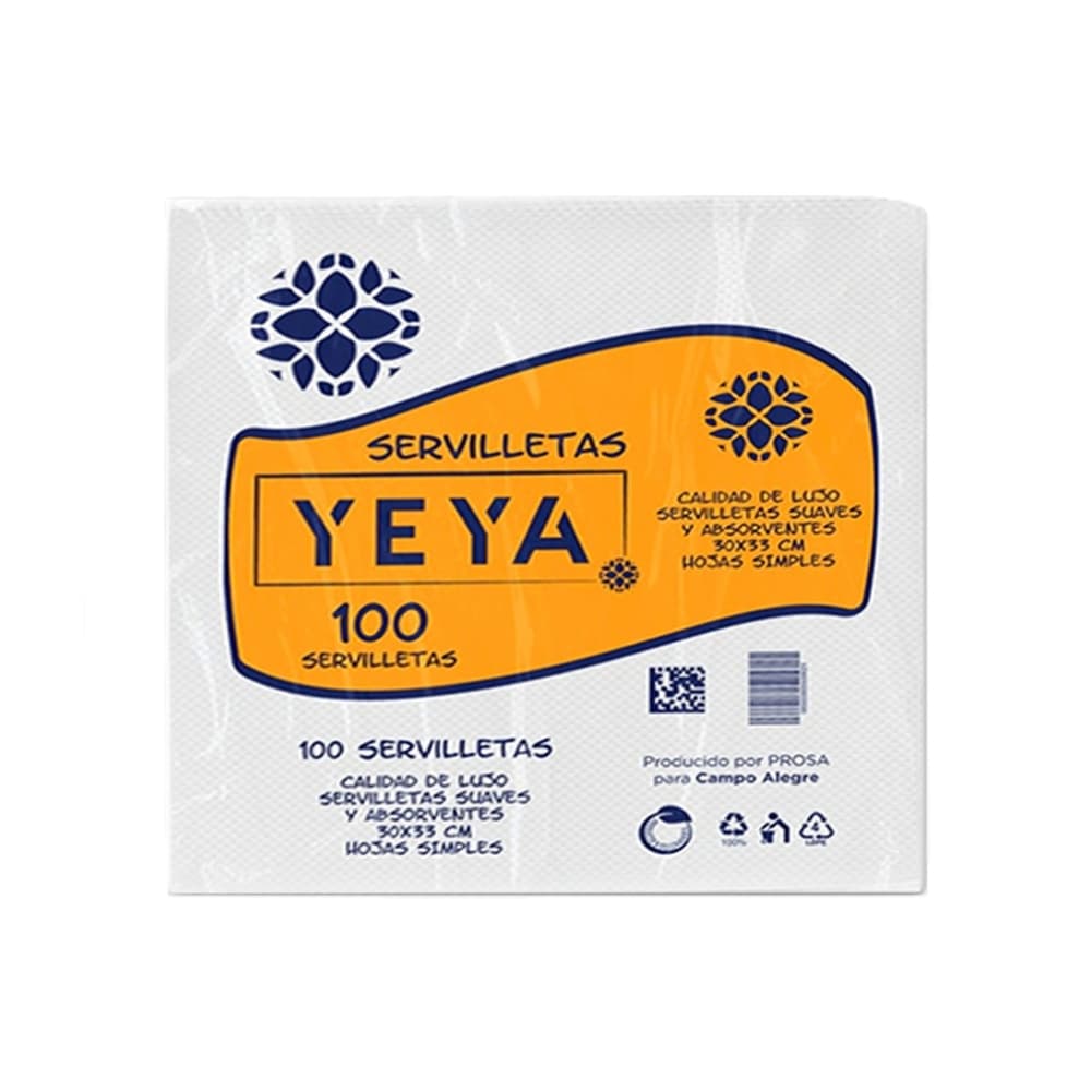 Servilletas Yeya (5 x 100 U) - Miniatura 2
