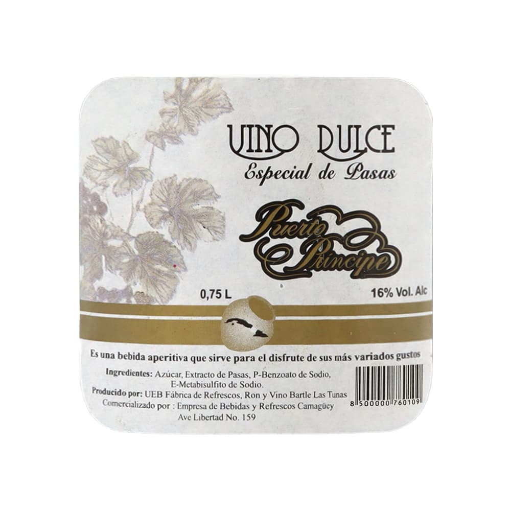 Vino dulce especial de pasas Puerto Príncipe (750 ml) - Miniatura 2