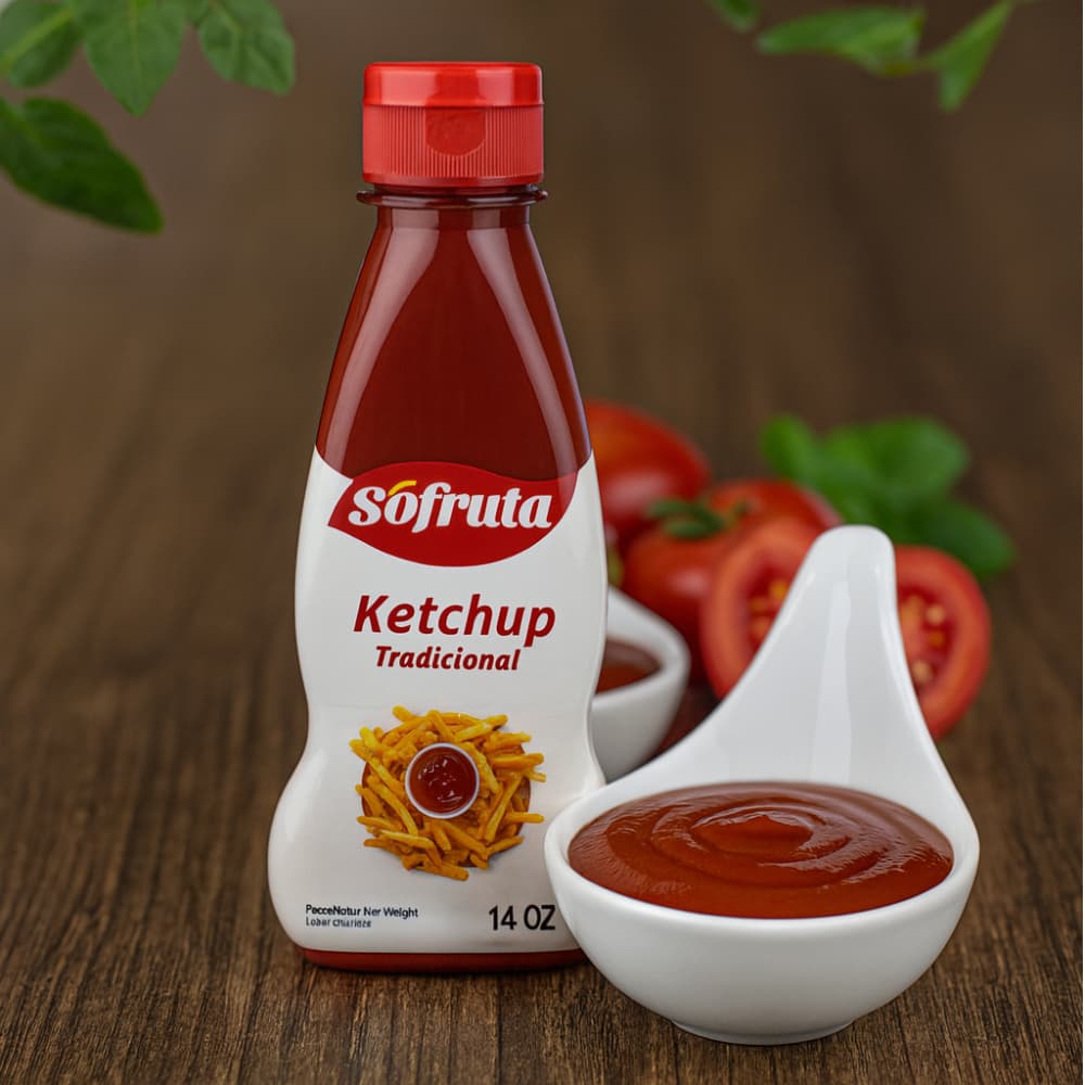 Kétchup tradicional Sofruta (400 g / 14.10 oz) - Miniatura 4