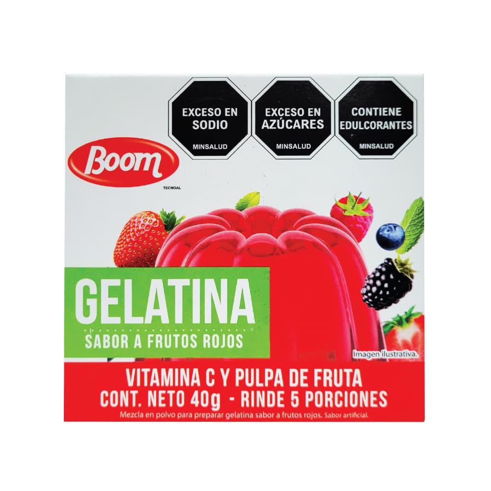 Gelatina sabor a frutos rojos Boom (40 g / 1.4 oz) - Miniatura 2