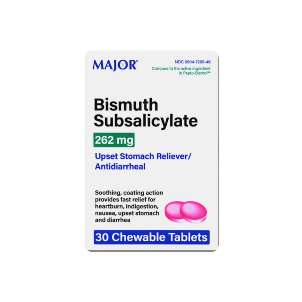 Subsalicilato de bismuto 262 mg Major (30 tabletas) - Miniatura 3