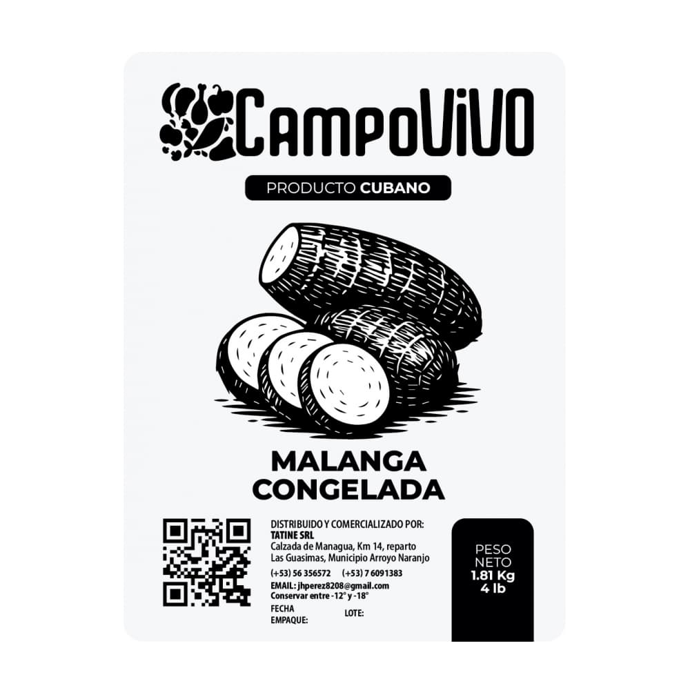 Malanga congelada Campo Vivo (1.81 kg / 4 lb) - Miniatura 3