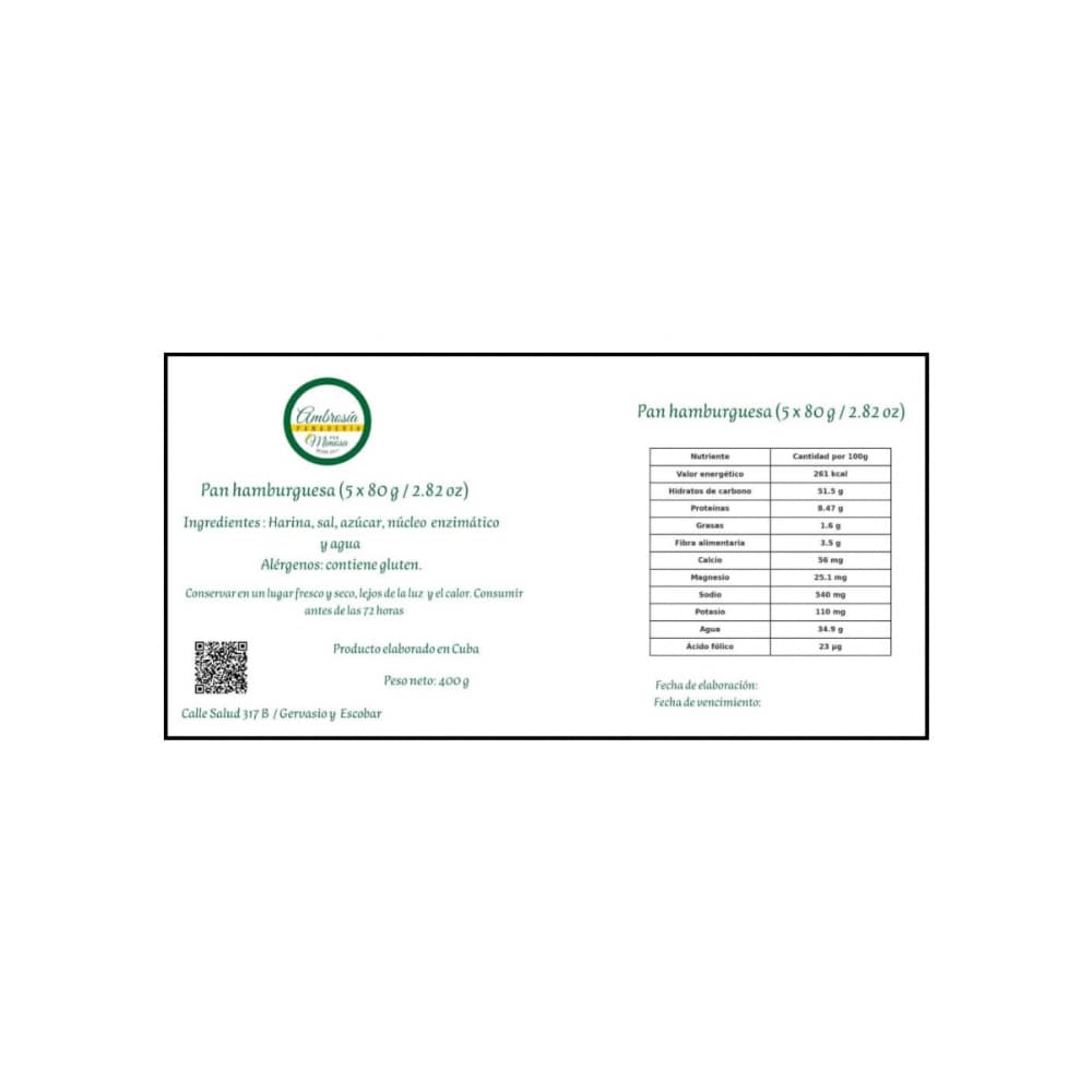 Pan hamburguesa (10 x 80 g / 2.82 oz) - Miniatura 2