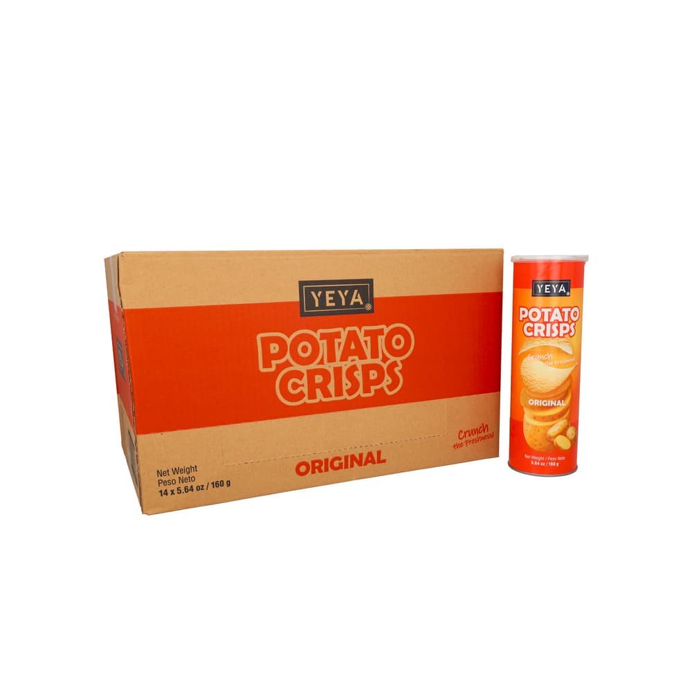 Papas fritas crujientes sabor original YEYA (14 x 160 g / 5.64 oz) - Imagen 1