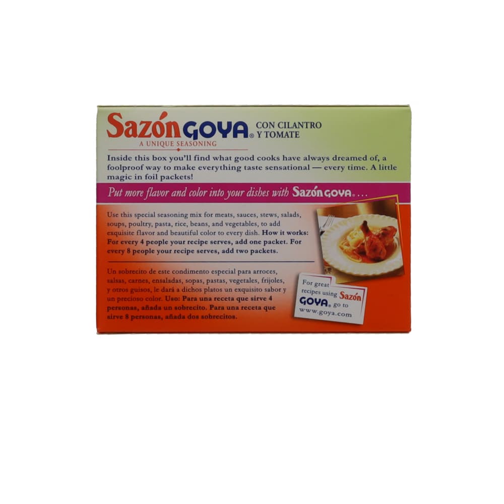 Sazón con cilantro y tomate Goya (40 g / 1.41 oz) - Miniatura 4