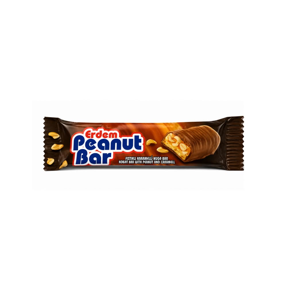 Barra de cacahuete con caramelo y chocolate Erdem (20 g) - Miniatura 1