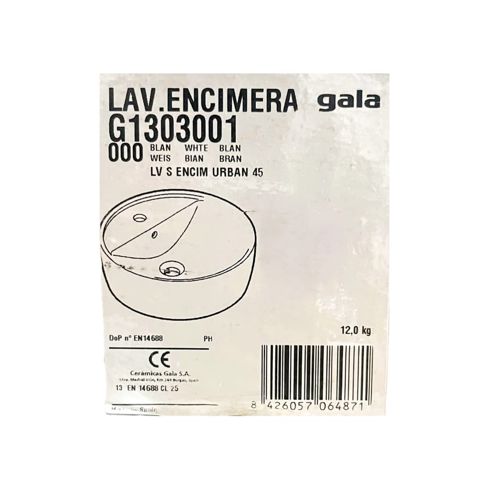 Lavamanos encimera Urban 45 cm Gala G1303001 - Miniatura 5